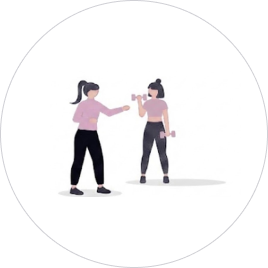 パーソナル × 少人数グループ